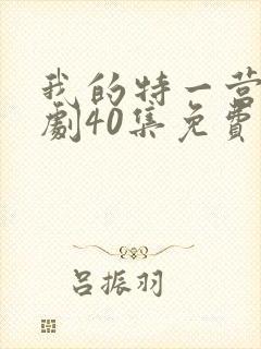 我的特一营电视剧40集免费观看封面