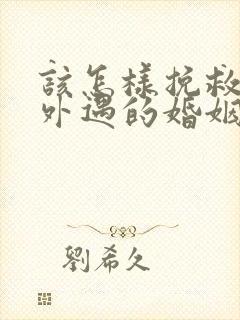 该怎样挽救老公外遇的婚姻封面