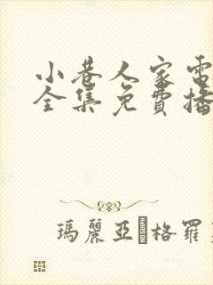 小巷人家电视剧全集免费播放封面