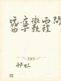 晚夜微雨问海棠笛子教程