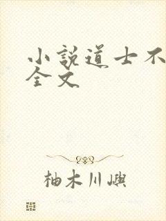 小说道士不好惹全文封面