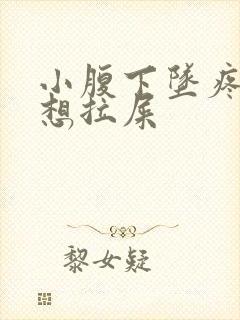 小腹下坠疼痛总想拉屎