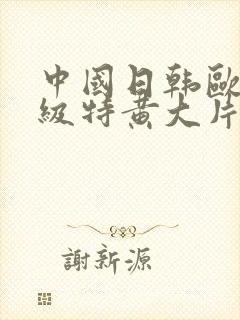 中国日韩欧美一级特黄大片