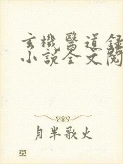 玄机医道录苓安小说全文阅读