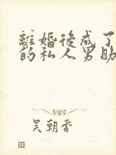 离婚后成了天后的私人男助理全本txt下载