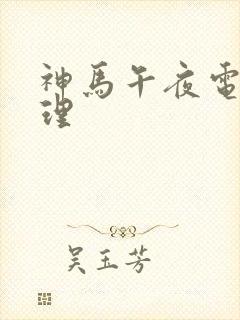 神马午夜电影伦理封面