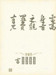 有罪之身电视剧免费观看高清在线封面