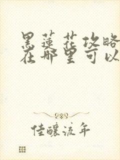 黑莲花攻略手册在哪里可以看