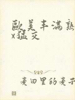 欧美丰满熟妇xx猛交