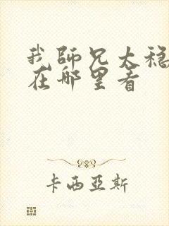 我师兄太稳健了在哪里看封面