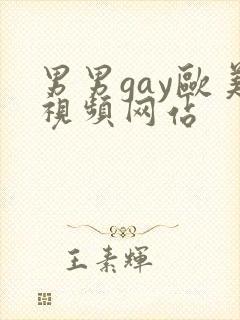 男男gay欧美视频网站封面