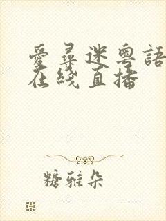 爱寻迷粤语电影在线直播封面