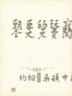 朝臣的玩宠小说全文免费阅读笔趣阁