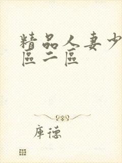 精品人妻少妇一区二区