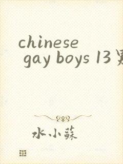 chinese gay boys 13男同视频