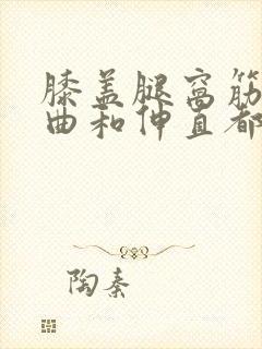 膝盖腿窝筋疼弯曲和伸直都疼