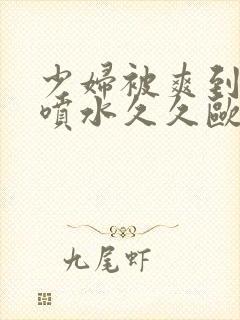 少妇被爽到高潮喷水久久欧美精品