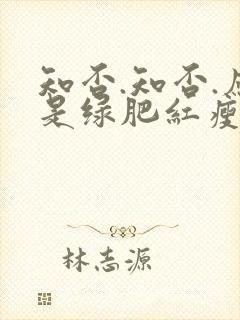 知否.知否.应是绿肥红瘦原著