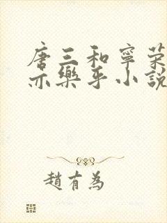 唐三和宁荣荣不亦乐乎小说封面