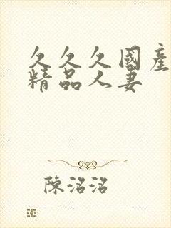 久久久国产日韩精品人妻