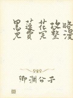 黑莲花攻略手册免费完整漫画封面