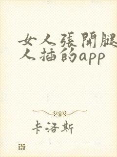 女人张开腿让男人插的app