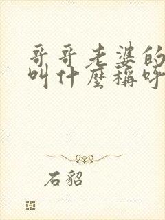 哥哥老婆的妹妹叫什么称呼