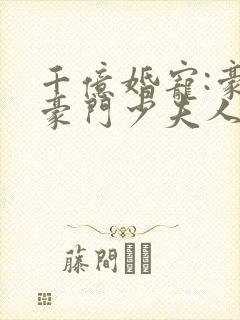 千亿婚宠:豪娶豪门少夫人