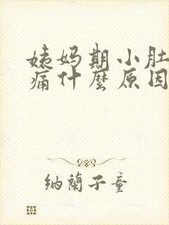 姨妈期小肚子胀痛什么原因