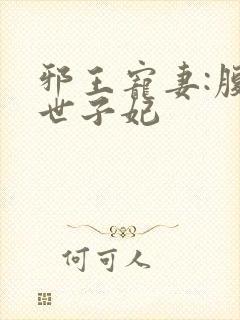 邪王宠妻:腹黑世子妃封面