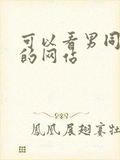 可以看男同视频的网站