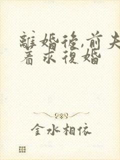 离婚后,前夫哭着求复婚封面