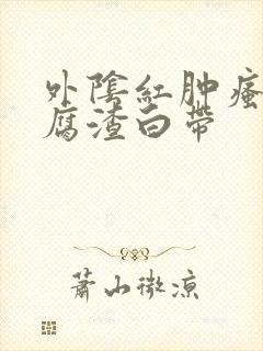 外阴红肿瘙痒豆腐渣白带封面