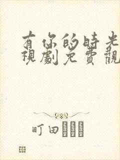 有你的时光里电视剧免费观看全集完整版