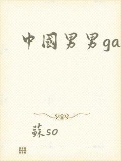 中国男男gay封面