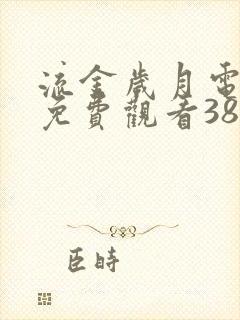 流金岁月电视剧免费观看38