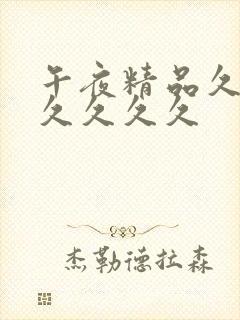 午夜精品久久久久久久久