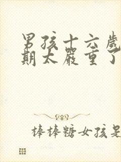 男孩十六岁叛逆期太严重了怎么办