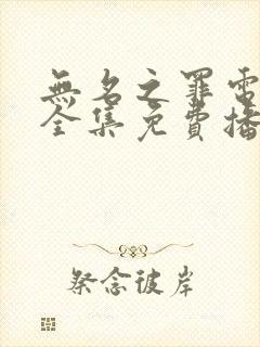 无名之罪电视剧全集免费播放