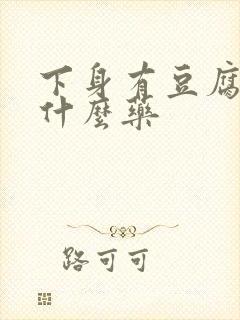 下身有豆腐渣用什么药