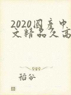 2020国产中文精品久高清91