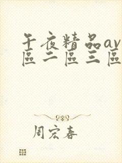 午夜精品av一区二区三区