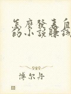 怎么发表自己写的小说赚钱封面