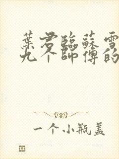 叶君临苏雪儿有九个师傅的小说免费阅读