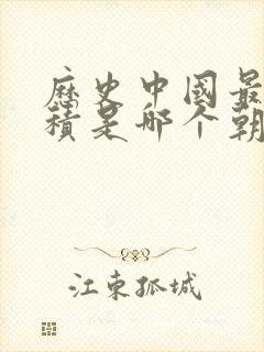 历史中国最大面积是哪个朝代