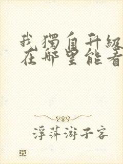 我独自升级动漫在哪里能看