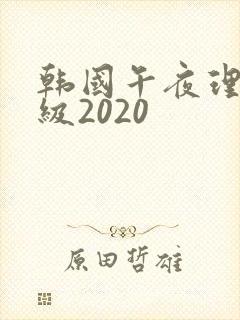 韩国午夜理伦三级2020