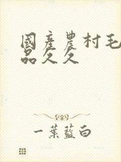 国产农村毛片精品久久