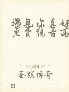 遇见你真好电影免费观看高清封面