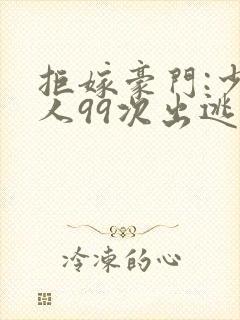 拒嫁豪门:少夫人99次出逃作者封面